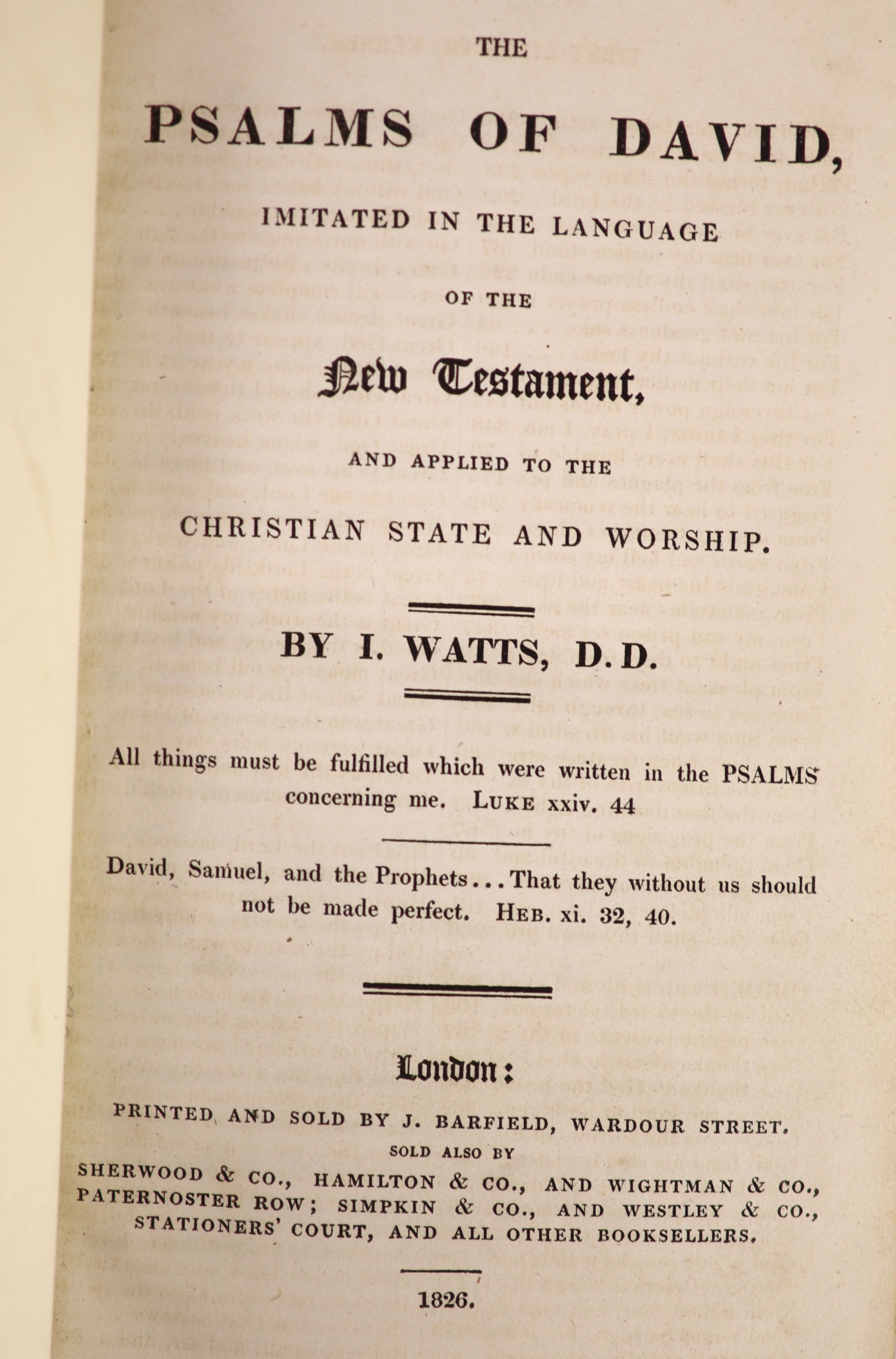 Watts, Isaac - Divine and Moral Songs for Children. illus. throughout ('in the new graphotype engraving process') by W. Holman Hunt (and others); (?) publisher's gilt and blind decorated cloth, ge., 4to. James Nisbet (ca